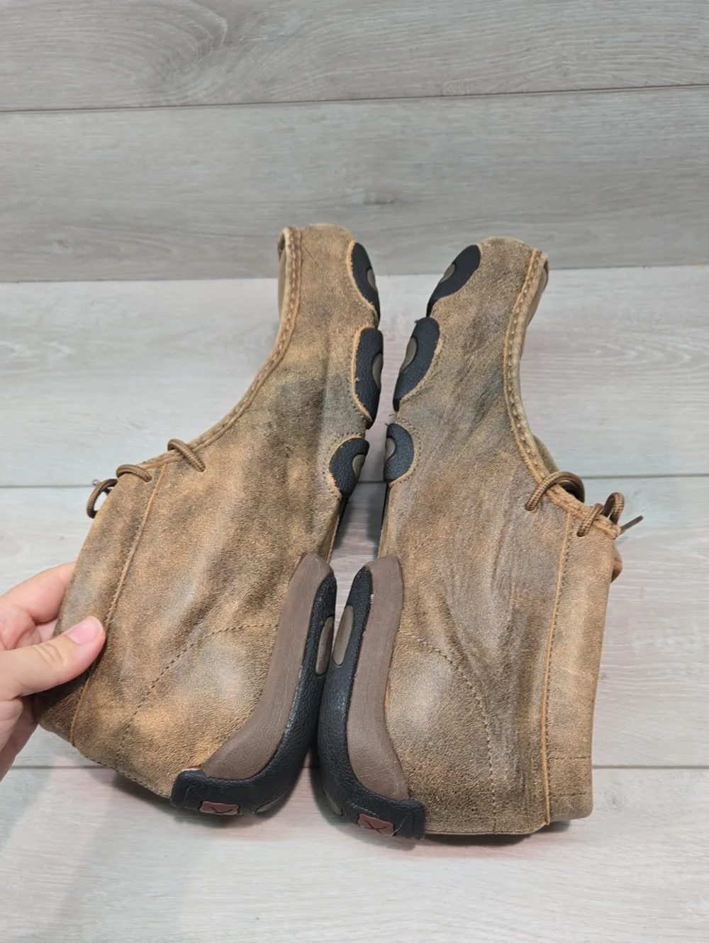 Twisted X Men's MDM003 Moc Casual Suede Lace-Up Chukka Shoes -Brown Sz 13